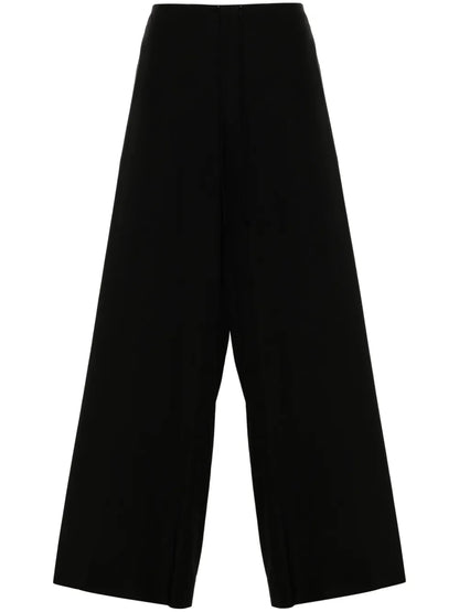 Mid-Rise Wide-Leg Trousers