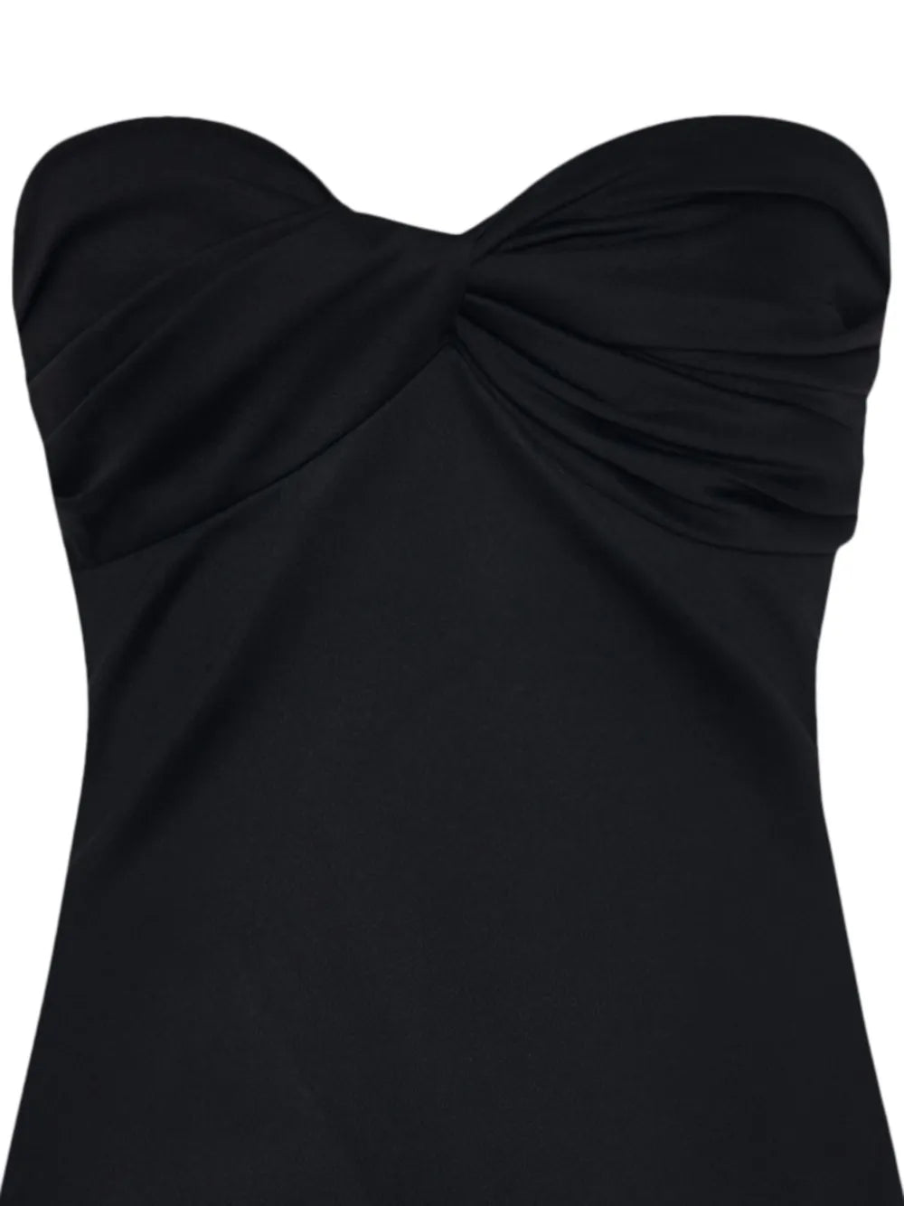 Twist-Detail Strapless Top