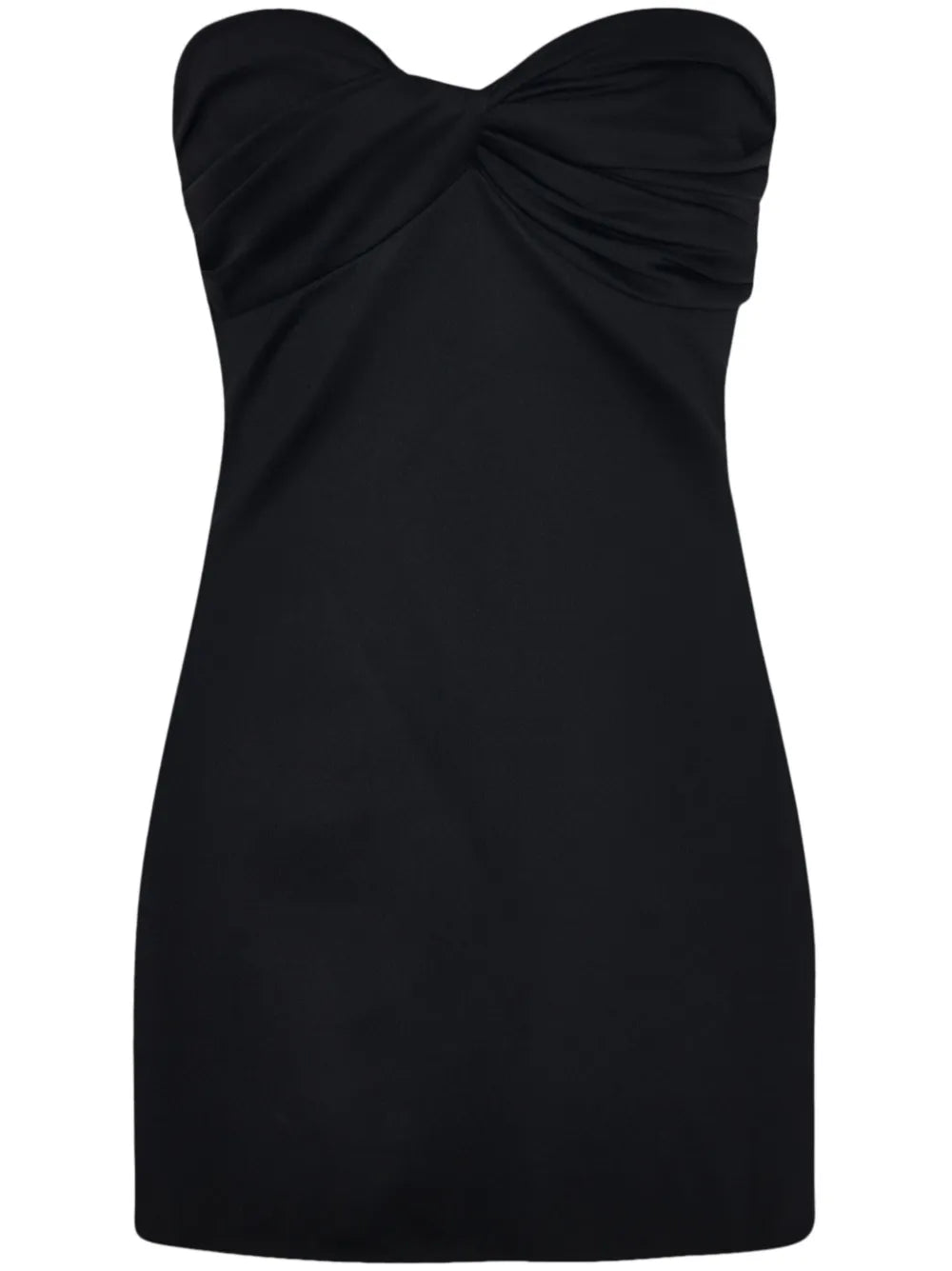 Twist-Detail Strapless Top