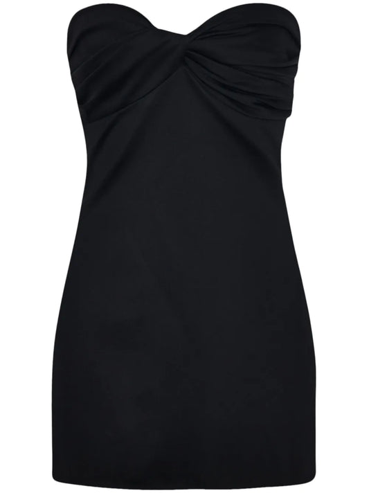 Twist-Detail Strapless Top