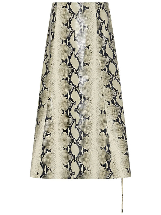 Snake-Patterned Skirt