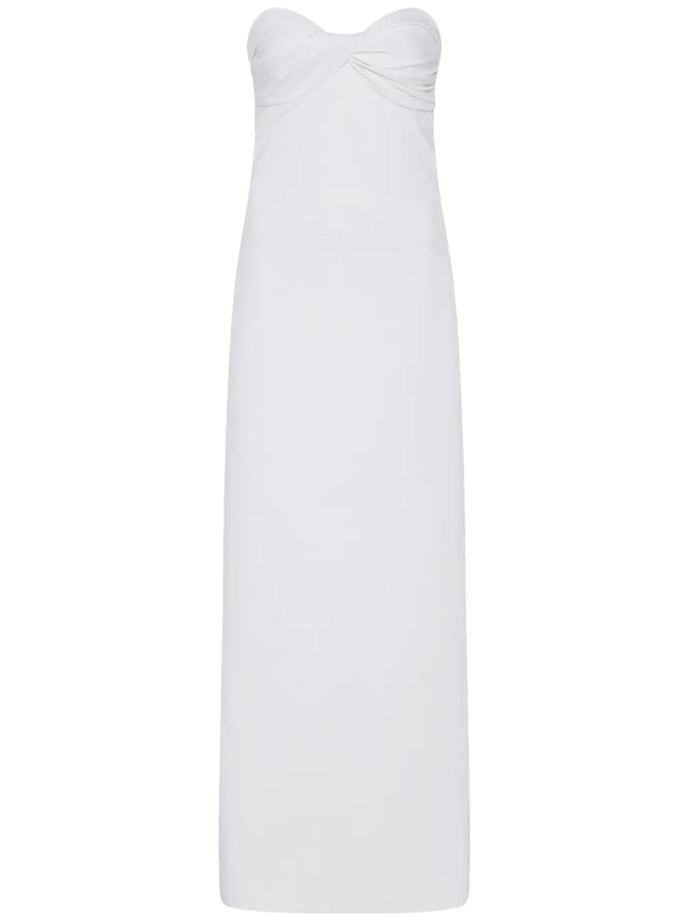 Twist-Detail Strapless Maxi Dress