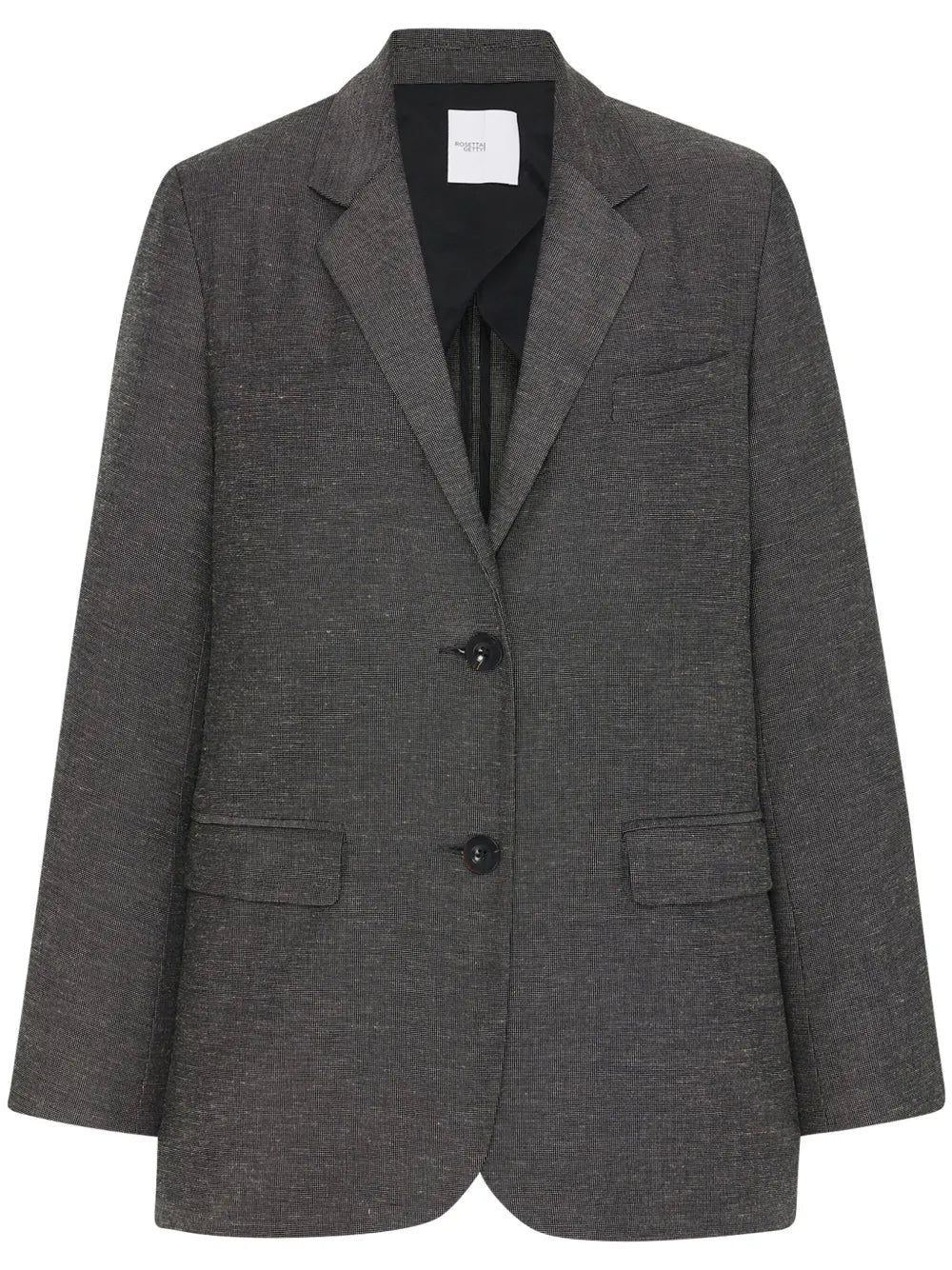 Notched-Lapels Single-Breasted Blazer