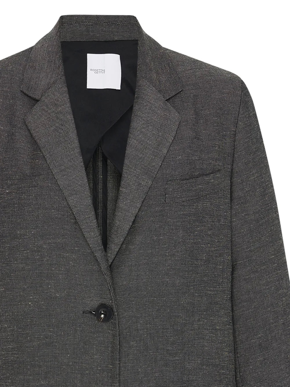 Notched-Lapels Single-Breasted Blazer