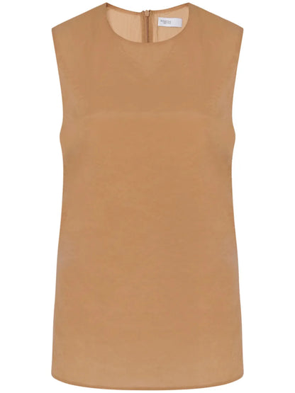 Crew-Neck Sleeveless Tank Top