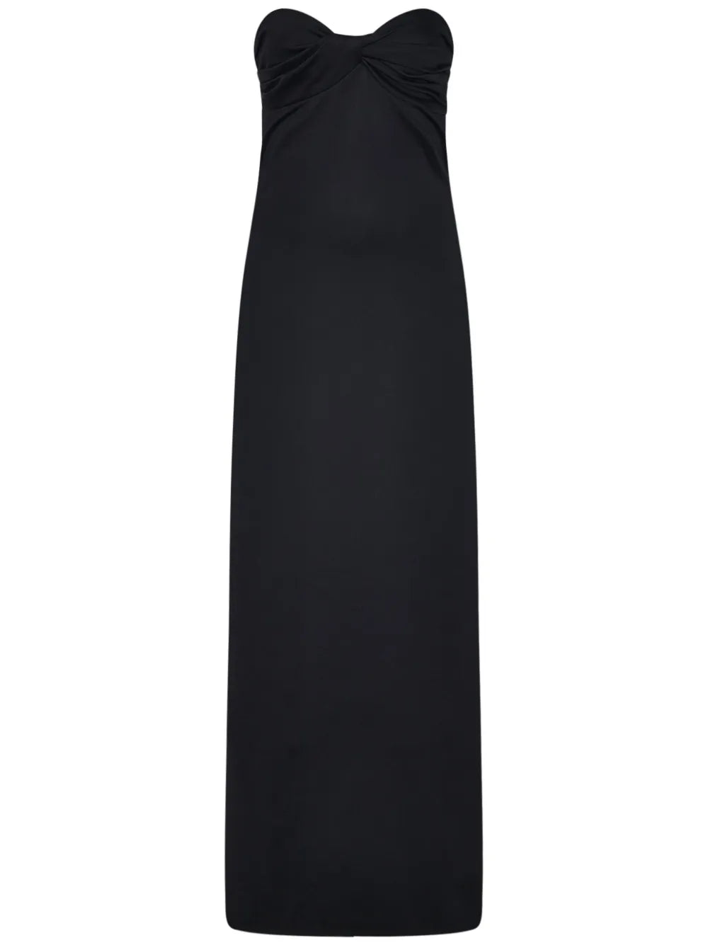 Twist-Detail Strapless Maxi Dress