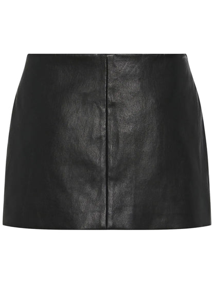 Leather Short Skirt