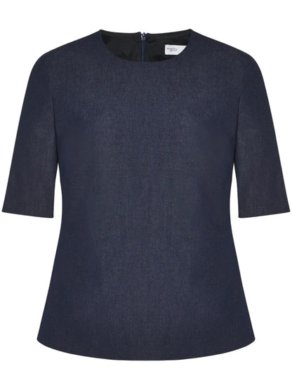 Crew-Neck Twill-Weave T-Shirt