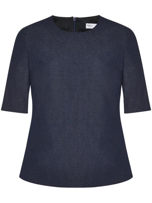 Crew-Neck Twill-Weave T-Shirt