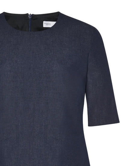 Crew-Neck Twill-Weave T-Shirt