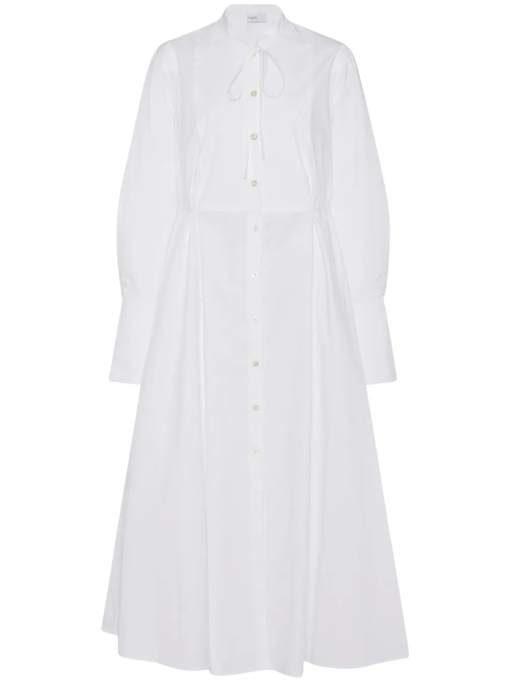 Long-Sleeve Poplin Shirtdress