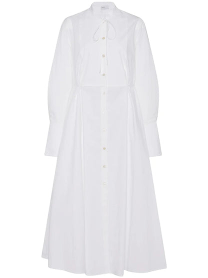 Long-Sleeve Poplin Shirtdress