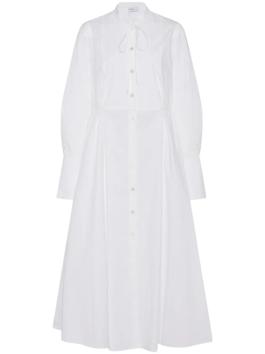 Long-Sleeve Poplin Shirtdress