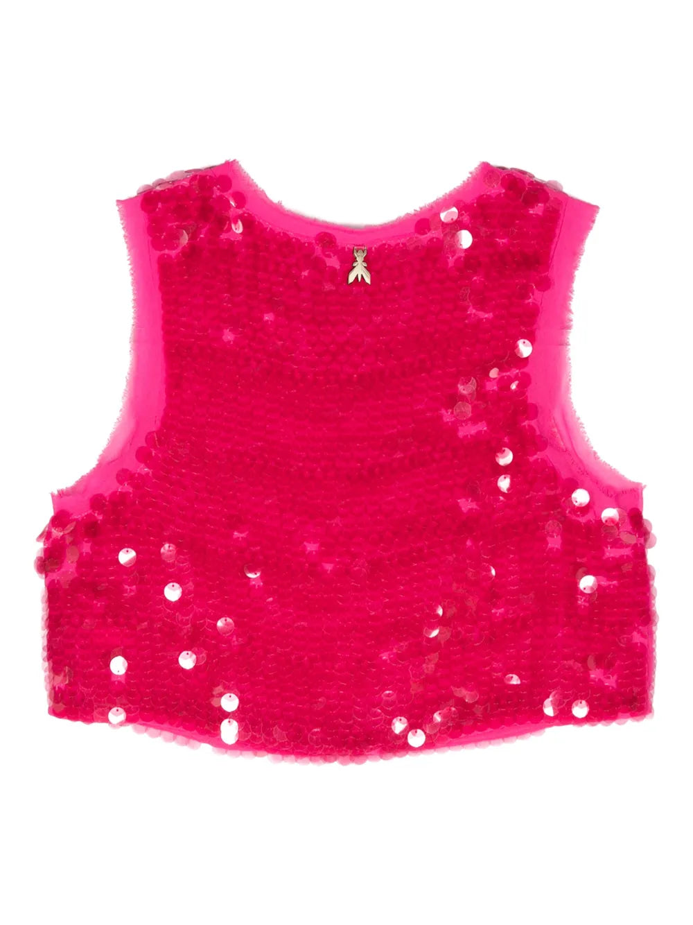 Sequin-Embellished Crop Top