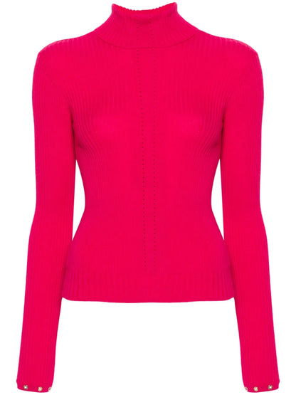 Roll-Neck Ribbed-Knit Jumper