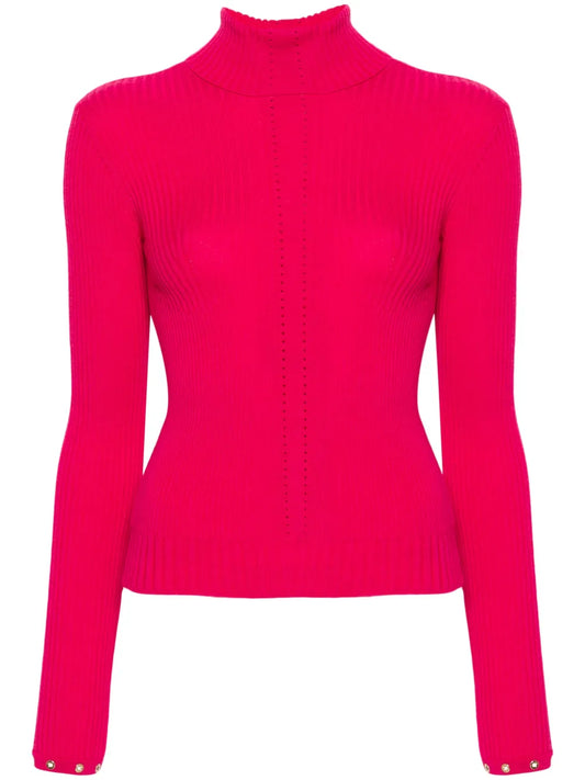 Roll-Neck Ribbed-Knit Jumper