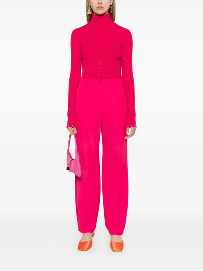 Roll-Neck Ribbed-Knit Jumper