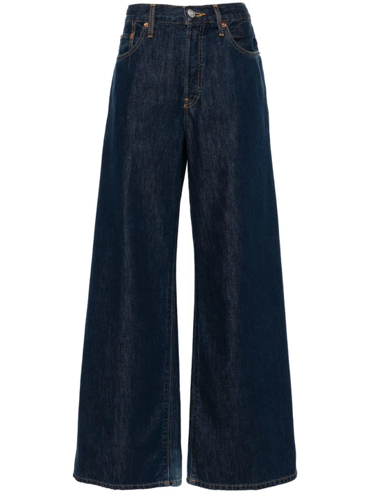 Fortuna Mid-Rise Palazzo Jeans