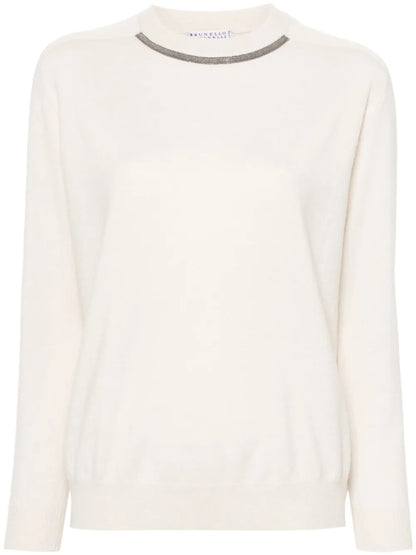 Monili-Chain Knitted Top