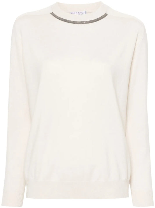 Monili-Chain Knitted Top