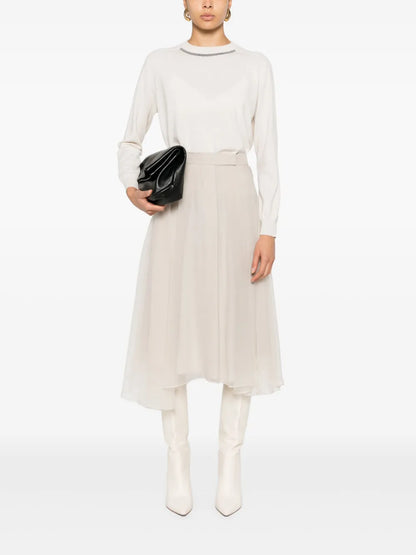 Monili-Chain Knitted Top