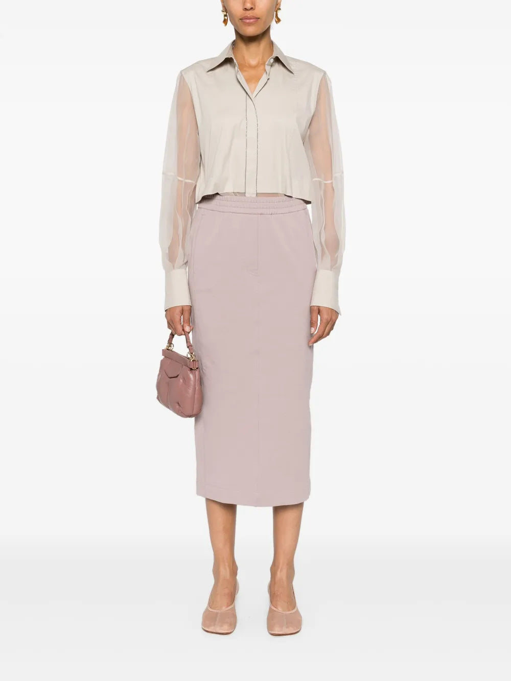 Monili-Chain Panelled Shirt