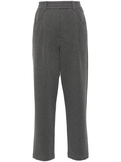 Cropped Tapered Track Pants