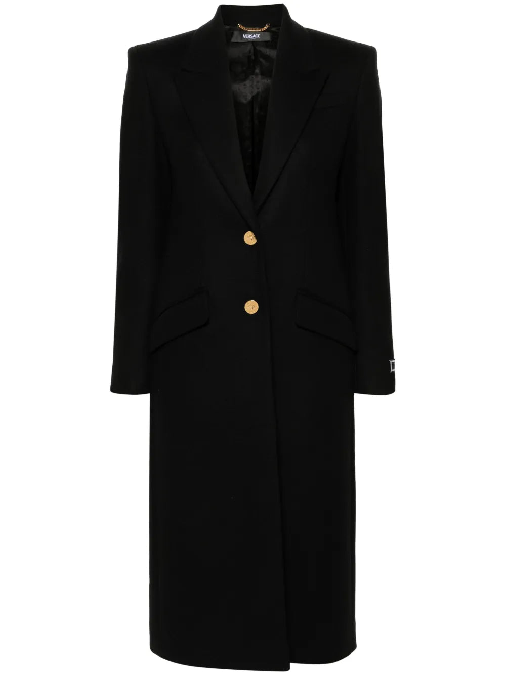 Single-Breasted Wool-Blend Coat