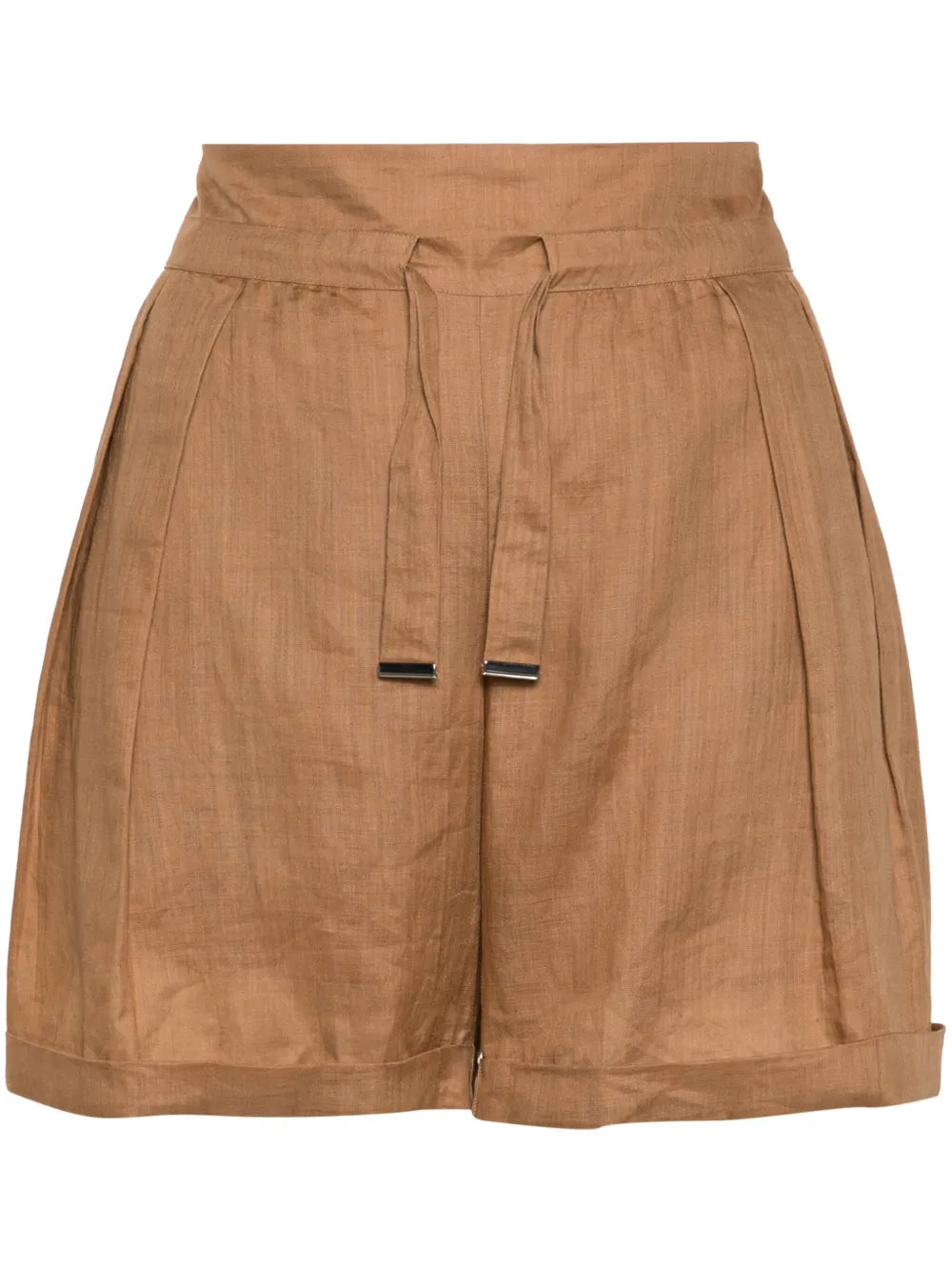 Drawstring Ramie Shorts