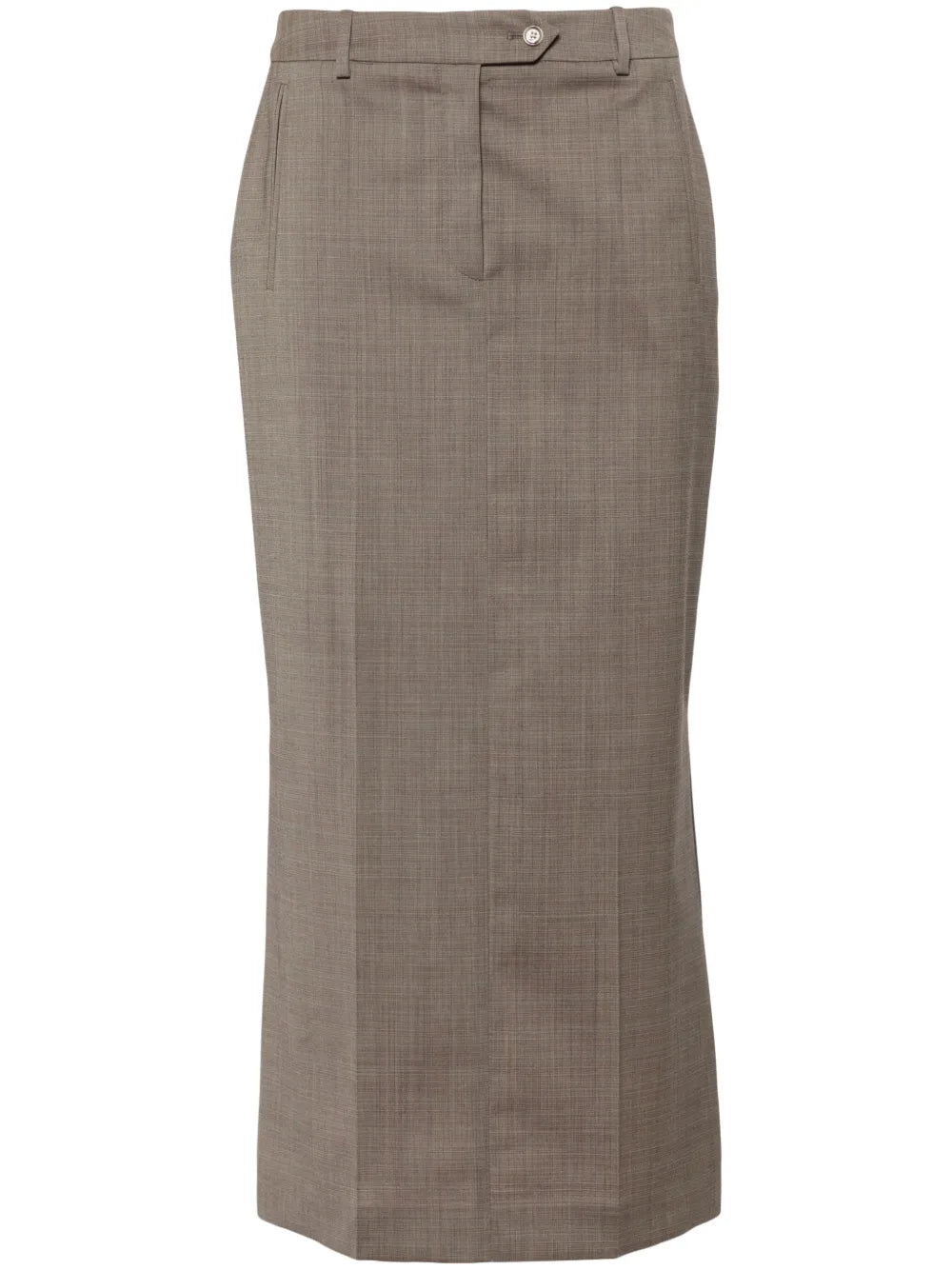 Tailored Virgin Wool Pencil Skirt