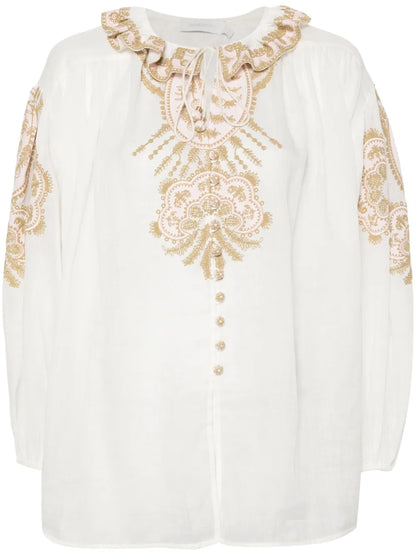 Waverly-Embroidered Blouse