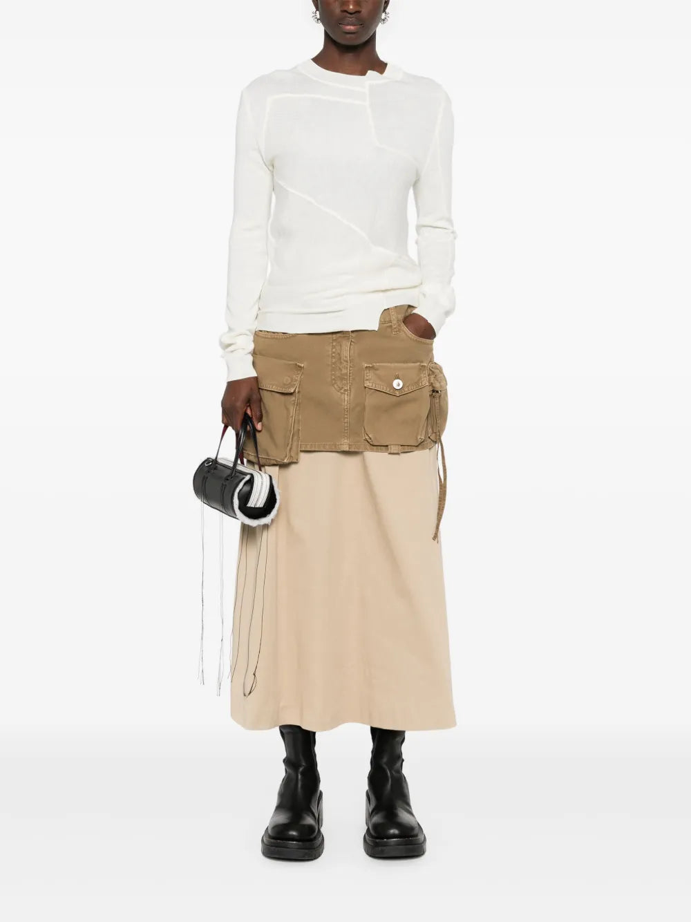 Asymmetric Virgin Wool Blend Jumper