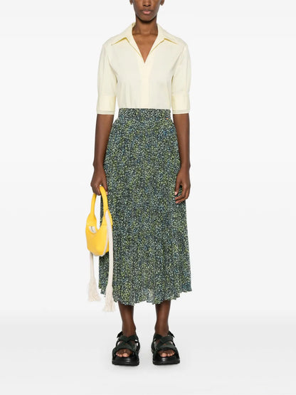 Cutaway-Collar Cotton-Blend Shirt