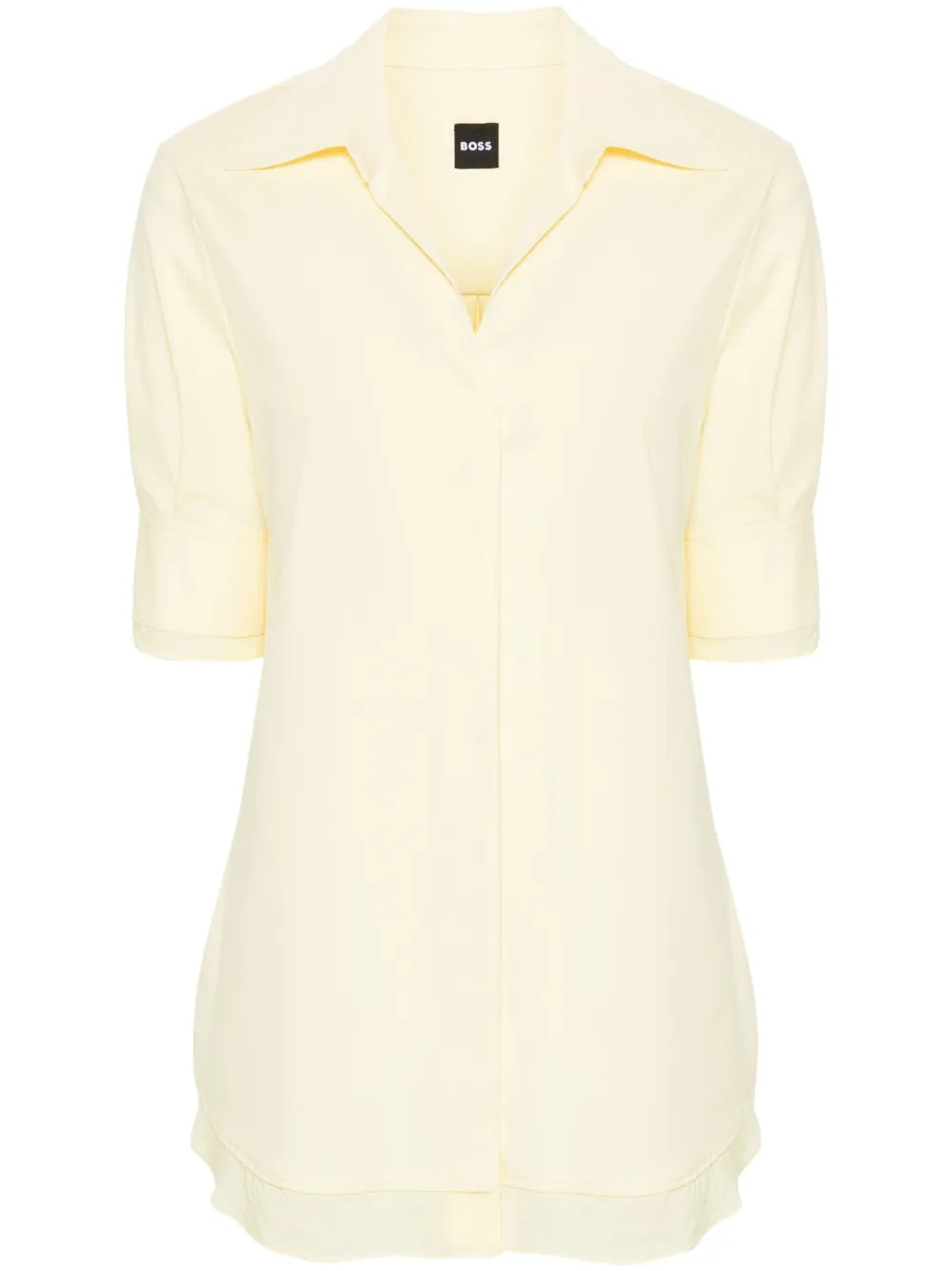 Cutaway-Collar Cotton-Blend Shirt