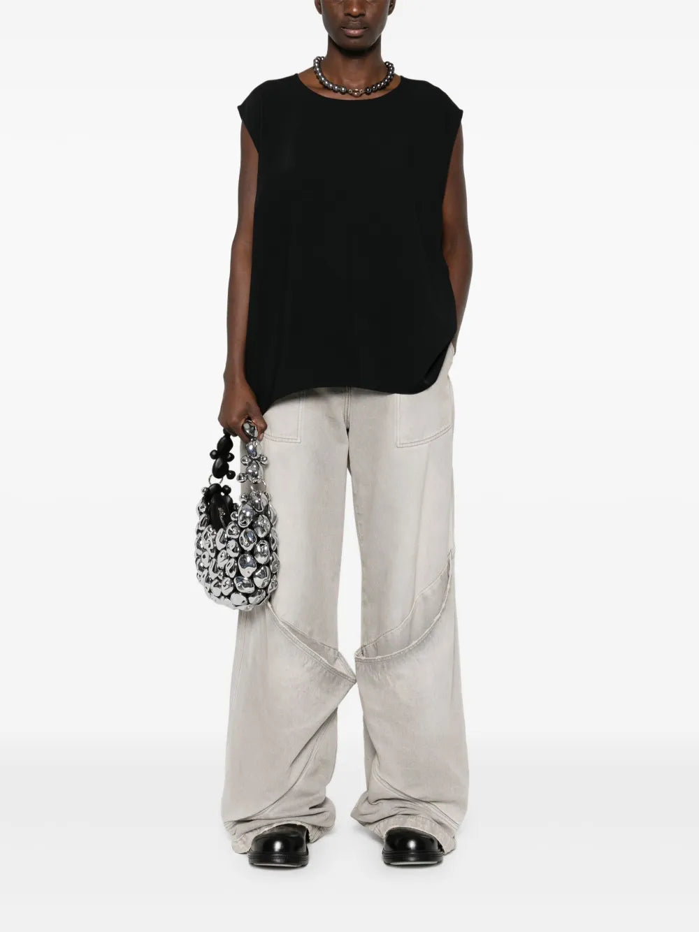 Single-Stitch Sleeveless Top