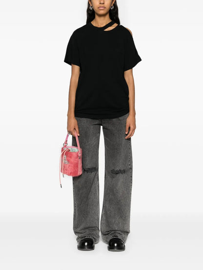 Ripped Cotton T-Shirt