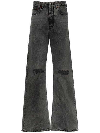 Numbers-Patch Straight Jeans