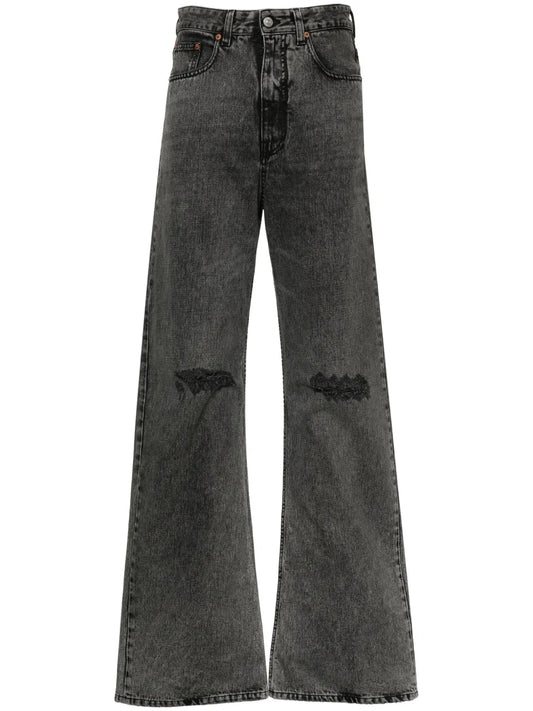 Numbers-Patch Straight Jeans