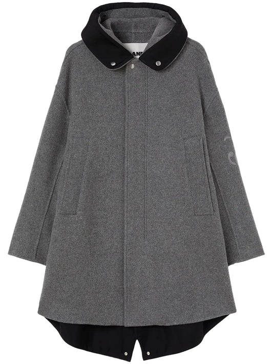 Jw-Print Hooded Parka Coat