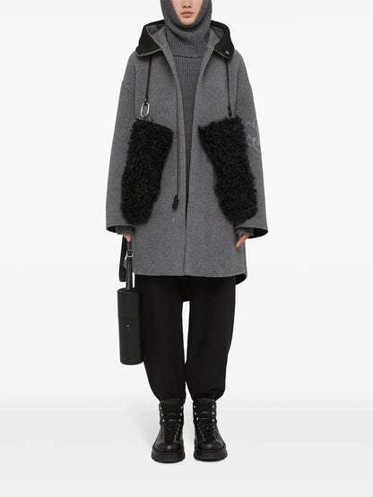 Jw-Print Hooded Parka Coat