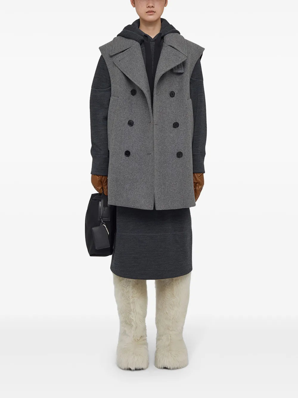 Drawstring Wool Hoodie
