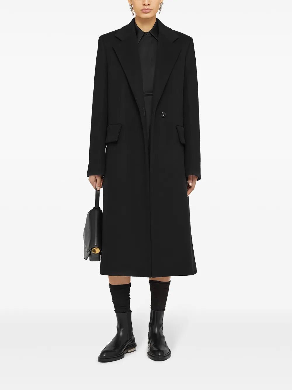 Wool Double-Breasted Coat