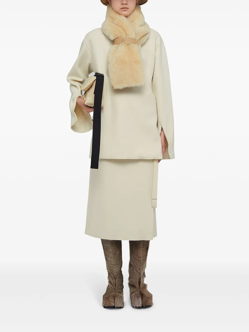 High-Neck Wool Top