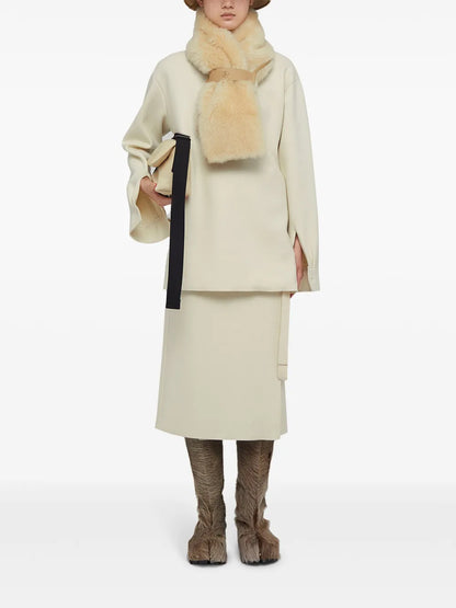 High-Neck Wool Top