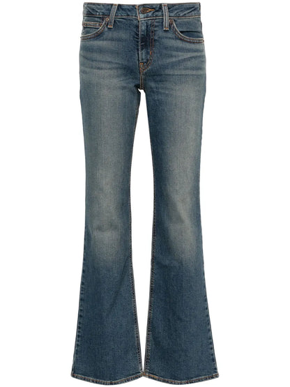 Low-Rise Bootcut Jeans