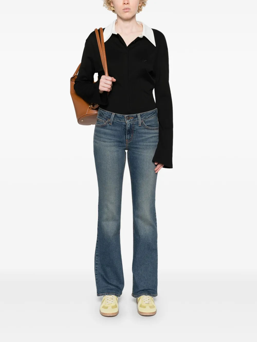 Low-Rise Bootcut Jeans