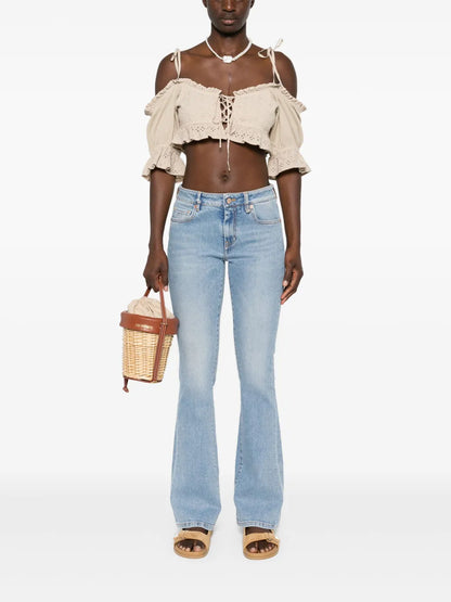 Greta Mid-Rise Bootcut Jeans