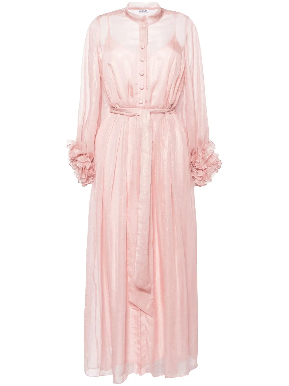 Esme Foiled-Finish Maxi Dress