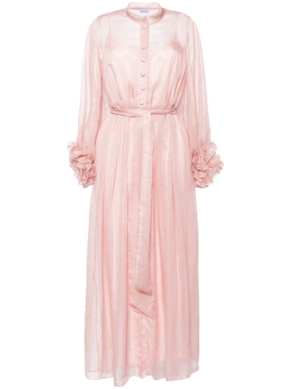 Esme Foiled-Finish Maxi Dress