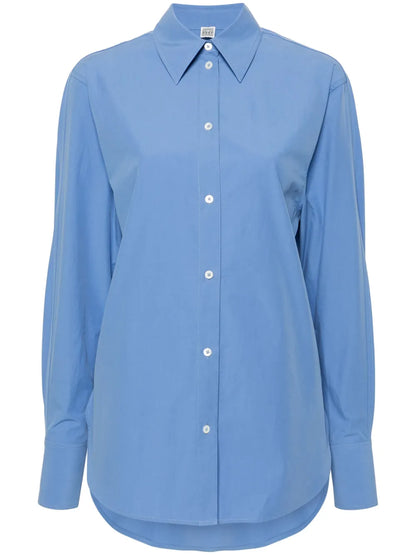 Pointed-Collar Poplin Shirt